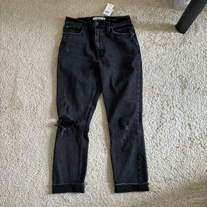 Abercrombie Skinny High Rise Ripped Jeans